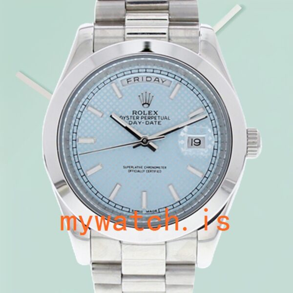 Rolex Day-Date Mens 40mm M228206-0004 Silver-Tone: A Timeless Masterpiece