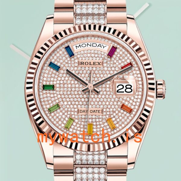 Rolex Day-Date Mens 36mm m128235-0040 Rose Gold-tone: A Timeless Masterpiece