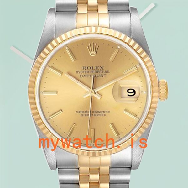 Rolex Datejust 16233CSJ 36mm Mens Silver-tone: A Timeless Classic