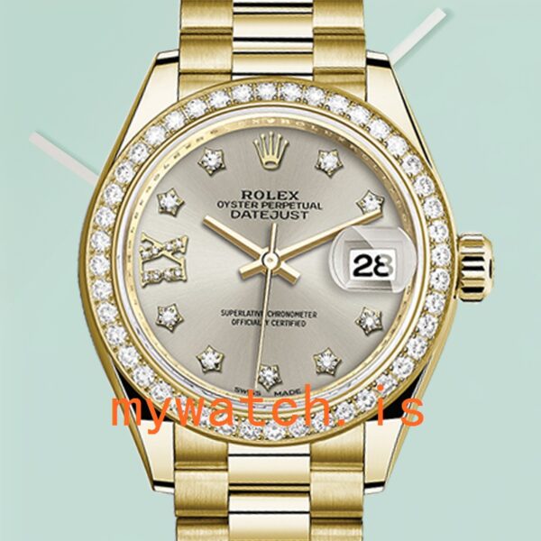 Rolex Datejust M279138RBR-0001 Ladies 28mm Silver Diamond Dial Diamond Bezel: Genuine vs. Replica