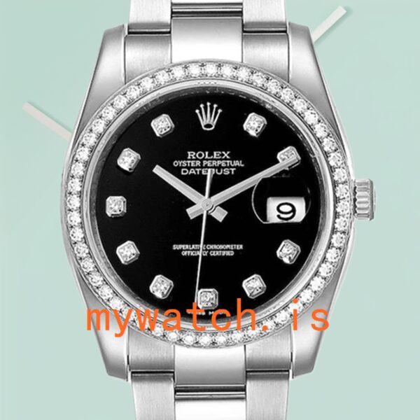Rolex Datejust 116244BKDO 36mm Mens Silver-tone: Genuine vs. Replica Analysis