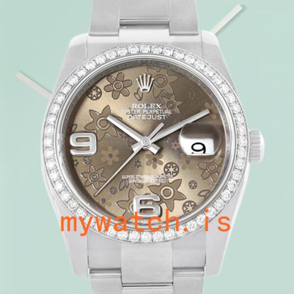 Rolex Datejust 116244BFAO 36mm Mens Diamond Bezel: Genuine vs. Replica