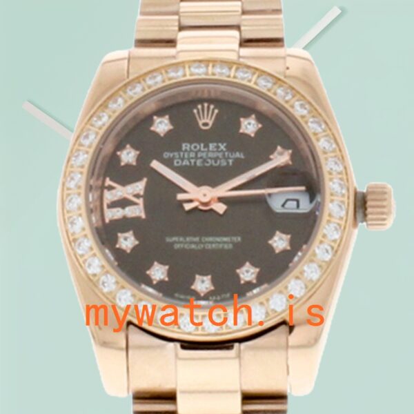 Rolex Datejust Ladies m279135rbr-0001 28mm Rose Gold-tone: Genuine vs. Replica